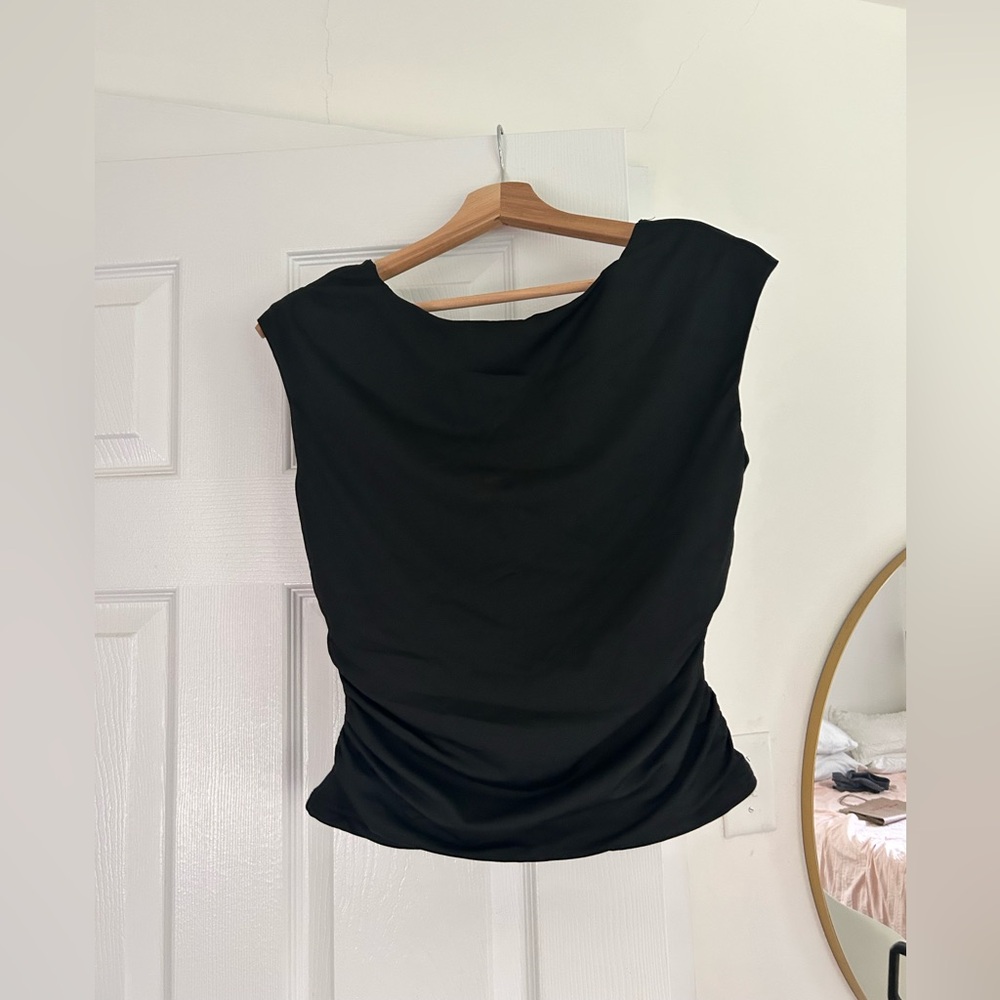 Women’s Backless Black Top